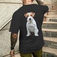 ジャックラッセルテリア ラフコート メンズTシャツ バックプリント 彼への贈り物