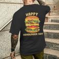 ジャンクフード チーズバーガー ハンバーガー デイバーガーフライ メンズTシャツ バックプリント 彼への贈り物