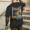 ジュラシックワールド 再生スピノサウルス メンズTシャツ バックプリント 彼への贈り物