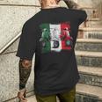 スクーター バイク バイク スクート イタリア国旗 原付スクーター メンズTシャツ バックプリント 彼への贈り物