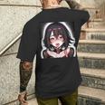 スケベなアニメガール エッチ・ワイフ アニメ 変態 メンズTシャツ バックプリント 彼への贈り物