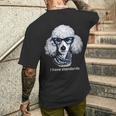 スタンダードプードル愛好家、I Havetandards、面白いプードルデザイン。 メンズTシャツ バックプリント 彼への贈り物