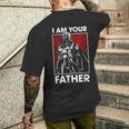 スターウォーズ クラシック 父の日 I Am Your Father 胸ポスター メンズTシャツ バックプリント 彼への贈り物