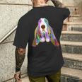スプラッシュドッグ バセットハウンド メンズTシャツ バックプリント 彼への贈り物