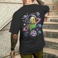スペースセキセイインコ 宇宙飛行士セキセイインコ メンズTシャツ バックプリント 彼への贈り物