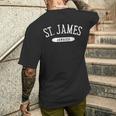 セントジェームス シャツ カレッジスタイル セントジェームズ ジャマイカ メンズTシャツ バックプリント 彼への贈り物
