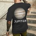 ソーラーシステム プラネット 木星 宇宙 メンズTシャツ バックプリント 彼への贈り物