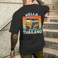 タイのお土産 旅行ギフト ホリデー タイのデザイン メンズTシャツ バックプリント 彼への贈り物