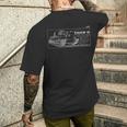 タイガーii Ww2ドイツ戦車の設計図 メンズTシャツ バックプリント 彼への贈り物