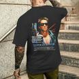 ターミネーター ポスター 映画 レトロf タイムトラベラー ゲーマー メンズTシャツ バックプリント 彼への贈り物