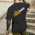 チェンソー メンズTシャツ バックプリント 彼への贈り物