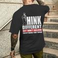 チャップリン Think Different メンズTシャツ バックプリント 彼への贈り物