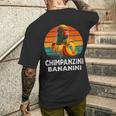 チンパンジーニ バナニーニ イタリアン ブレイン ミーム チンパンジーニ メンズTシャツ バックプリント 彼への贈り物