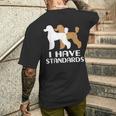 トイプードル I Havetandard プードル メンズTシャツ バックプリント 彼への贈り物