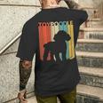 トイプードル犬 メンズTシャツ バックプリント 彼への贈り物