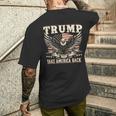 トランプ 2024 テイク・アメリカ・バック トランプ大統領 メンズTシャツ バックプリント 彼への贈り物