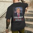 トランプはまだ私の大統領です メンズTシャツ バックプリント 彼への贈り物