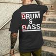 ドラムンベース Dnb 面白いモチーフ メンズTシャツ バックプリント 彼への贈り物