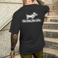 ノー ダックス ノー ライフ No Daxno Life フロント＆バックプリント メンズTシャツ バックプリント 彼への贈り物