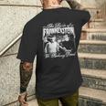 ハロウィンモンスターホラー映画 FrankenStein メンズTシャツ バックプリント 彼への贈り物