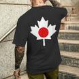 ハーフカナディアンジャパニーズ メンズTシャツ バックプリント 彼への贈り物
