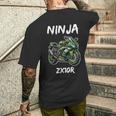 バイク Zx10r ニンジャ モーターサイクリスト Zx10r バイク メンズTシャツ バックプリント 彼への贈り物