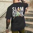 バスケットボール スラム ダンク チーム トレーニング ゲーム コーチ キッズ ギフト メンズTシャツ バックプリント 彼への贈り物
