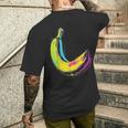 バナナ フルーツ モチーフ イラスト アート バナナ メンズTシャツ バックプリント 彼への贈り物