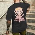 バレリーナカプチーナ イタリアンブレインロットミーム メンズTシャツ バックプリント 彼への贈り物