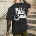 バンジョーパパ バンジョーインストラクター カントリーミュージック 父の日 メンズTシャツ バックプリント 彼への贈り物