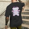 パステルゴス カワイイ 鬼熊 不気味 かわいい メンズTシャツ バックプリント 彼への贈り物