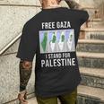 パレスチナギフト フィリストエルサレム パレスチナの自由 メンズTシャツ バックプリント 彼への贈り物