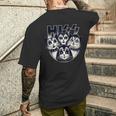 ヒス・ファニー・キャッツ・キトンズ・ロック・ロッキン メンズTシャツ バックプリント 彼への贈り物