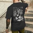 ヒップホップ Y2k Hip Hop Cat ヴィンテージ ヒップスター レトロ エッジの効いたストリートウェア 猫 メンズTシャツ バックプリント 彼への贈り物
