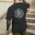 ビットコイン Btcシンボル 暗号とビットコイン メンズTシャツ バックプリント 彼への贈り物