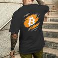 ビットコインプランbの時間です メンズTシャツ バックプリント 彼への贈り物