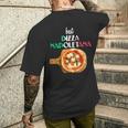 ピザ ナポレターナ イタリア ナポリ ピザ マルゲリータ メンズTシャツ バックプリント 彼への贈り物