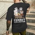 フェレット コレクター ファニー フェレット 恋人 メンズTシャツ バックプリント 彼への贈り物