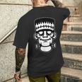 フランケンシュタイン モンスター ブラックワーク メンズTシャツ バックプリント 彼への贈り物