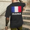 フランス国旗tシャツ メンズTシャツ バックプリント 彼への贈り物