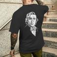 フレデリック・ショパン作曲家の肖像画 メンズTシャツ バックプリント 彼への贈り物