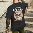 フレンチブルドッグしゃれ メンズTシャツ バックプリント 彼への贈り物