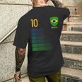 ブラジル国旗 ブラジルのプライド愛好家 メンズTシャツ バックプリント 彼への贈り物