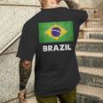 ブラジル国旗tシャツ メンズTシャツ バックプリント 彼への贈り物