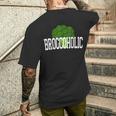 ブロッコホリック ブロッコリー中毒 恋人 野菜 おもしろ ビーガン Broccoholic メンズTシャツ バックプリント 彼への贈り物