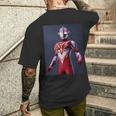 ブロマイドシリーズ ウルトラマンメビウス メビウスバーニングブレイブ 長袖tシャツ メンズTシャツ バックプリント 彼への贈り物