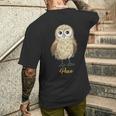 プエオ ハワイアンショートイヤーフクロウ メンズTシャツ バックプリント 彼への贈り物