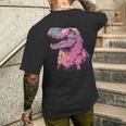 ヘアリー T-Rex パステルゴス ティラノサウルス 恐竜 サングラス メンズTシャツ バックプリント 彼への贈り物