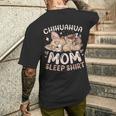 ベスト・チワワ・ママ・スリープ・シャツ、子犬と犬 メンズTシャツ バックプリント 彼への贈り物