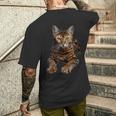ベンガル猫 メンズTシャツ バックプリント 彼への贈り物